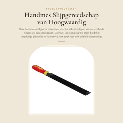 Dailygoods - Handmes Slijpgereedschap van Hoogwaardig Staal voor Efficiënte Slijping