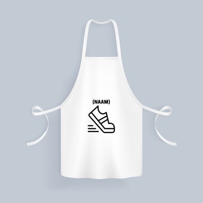 Akyol - hardloop met eigen naam Keukenschort - Hardlopen - hardloper - sport - 82 bij 71 cm