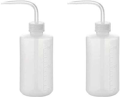 Dailygoods- Gieter Set van 2 - Kunststof - 250 ml - Transparante Fles - Ideaal voor Kamerplanten - Lichtgewicht Ontwerp - Waterfles