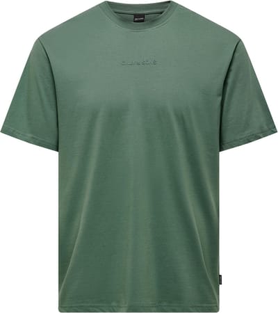 Only & Sons T-shirt Onslevi Life Reg Text Ss Tee Noos 22028147 Dark Forest Mannen Maat - S