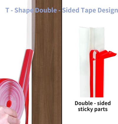 siliconen deurafdichting, zelfklevende tochtstrip, 3,5 cm x 6 m, multifunctionele afdichting, ideaal voor geluidsisolatie, wind- en stofbescherming (zwart, 3,5 cm x 6 m)