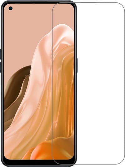 Screenprotector Geschikt voor OPPO Reno 8 Lite - Extra Sterk - Beschermglas - Gehard Glas - Tempered Glass - Screen Protector