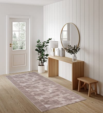 Tapiso Tapijtloper Antislip – Gangloper Keukenloper Taupe Rubber Onderkant Maat- 80x100