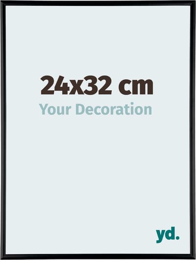 Your Decoration - Fotolijst 24x32 cm - Aluminium - Zwart Mat - Kent