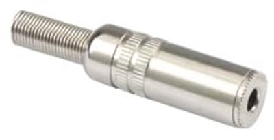 3,5mm Jack (v) connector - metaal - 2-polig / mono