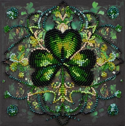 KRALEN BORDUURPAKKET Lucky Kaleidoscope - Caleidoscoop van Geluk - Abris Art - afmeting 15 x 15 cm