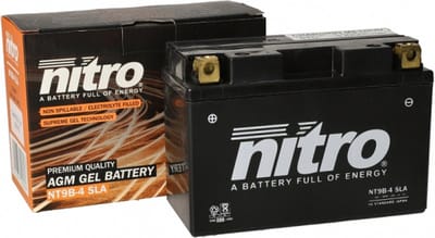 Nitro gel accu voor motoren - 12 volt 8 ampère - onderhoudsvrij - NT9B-4