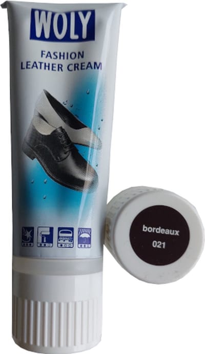 Woly Fashion Leather Cream Tube - Bordeaux - 75 ml (Schoenpoets - Schoensmeer)