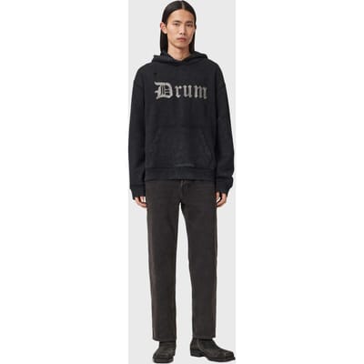 AllSaints Snare Oth Hoody Washed Black Taglia: S | Felpe con cappuccio Outlet | Uomo | Nero