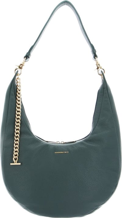 MANDARINA DUCK Schoudertas Mellow Leather Hobo Bag Dark Forest Groen