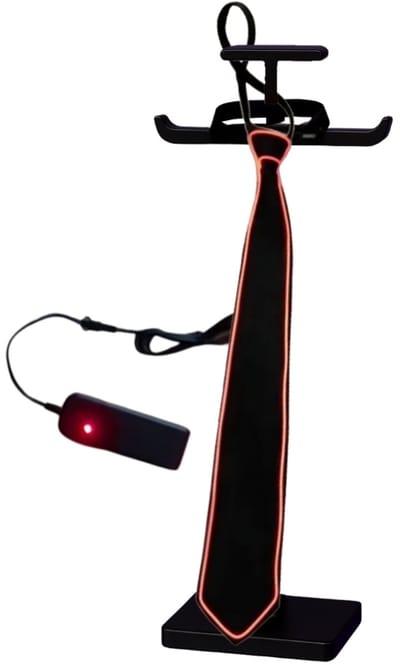 Doppler LED Party Tie – Oranje - Lichtgevende Stropdas met 3 Lichtmodi | Perfect voor Feesten, Festivals, Carnaval & Koningsdag