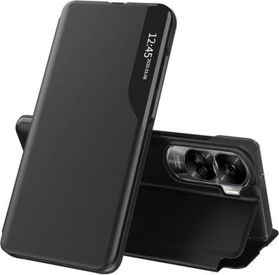 Hoesje geschikt voor HONOR 90 Lite - Techsuit eFold Book Case - Zwart