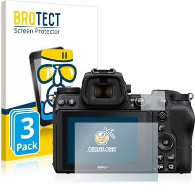 Screenprotector 3 Stuks voor Nikon Z 6 / Z 7 Beschermglas transparant