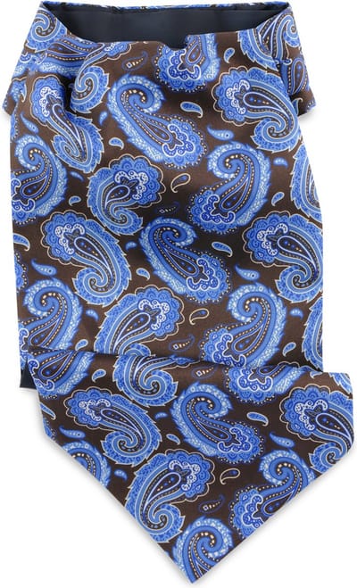 We Love Ties - Chokers - Choker Renato Paisley - bruin / blauw