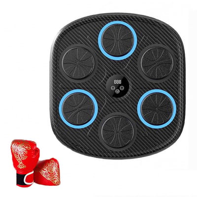 Boxing Machine - Boksmachine - Muzikale Boxmachine - Slim Muurdoel, Bluetooth Muurmontage, Boxtrainingsapparatuur met LED Lichten