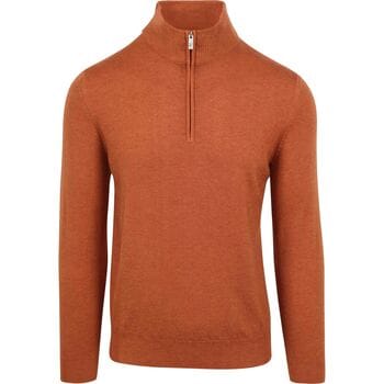 R2 Half Zip Trui Merino Wol Brique - Maat XXL - Heren - Quarter zip