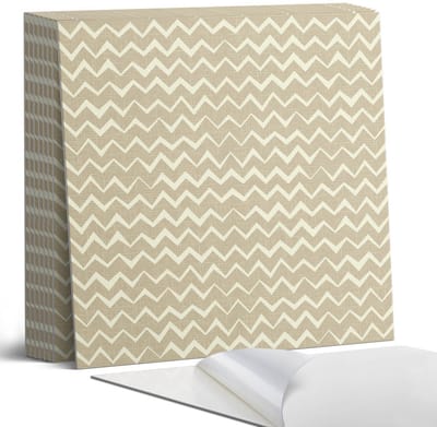 Coloray Plaktegels - Zigzags op de textuurachtergrond Portugese Tegels - 30 cm x 30 cm - Beige Plaktegels - 9 stuks - Vierkant PVC Tegels - Plaktegels Keuken - Zelfklevende Vloertegels - Vinyl Tegels Zelfklevend - Zelfklevende Tegels