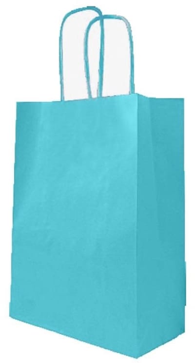 10x Cadeauverpakking - Cadeau tasjes - Blauw - Traktatie Uitdeel Bags papier - Uitdeel tasjes - Craft Gift Bags - 10stuks - Papierentasjes..