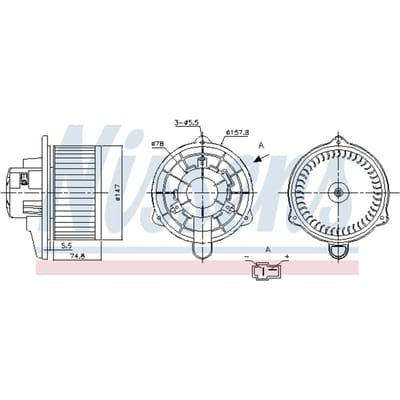 Binnenventilator NISSENS 87270