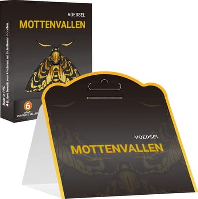 Mottenval 6 Stuks – Feromoonval Voor Keuken en Voedselmotten - Voedselmottenval – Alternatief Voor Mottenballen – Meelmotten Val – Motten – Mottenvallen Signaleren