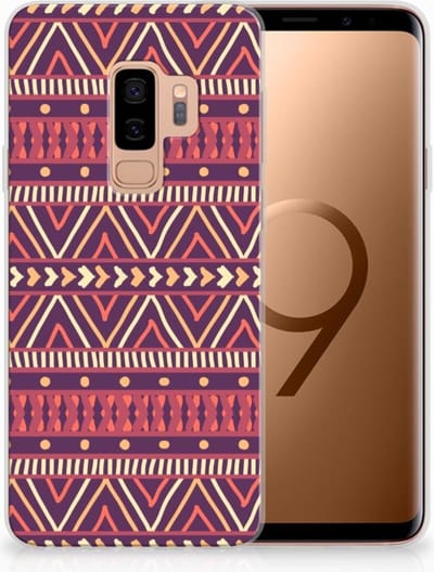 TPU Hoesje voor Samsung Galaxy S9 Plus TPU bumper Aztec Paars