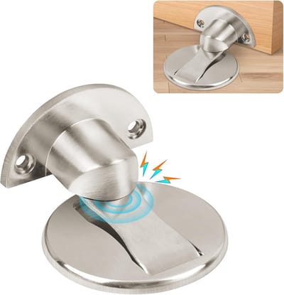 By shayne - Magnetische Deurstop - Zelfklevend - Duurzaam - Ideaal voor Thuis en Kantoor - Voorkomt Dichtklappen - Eenvoudige Installatie - Wit - Voo.