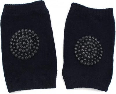Baby Kniebeschermers - Kniebeschermers Baby - Zachte knie Kruip Beschermers – 1 Paar - Donker Blauw