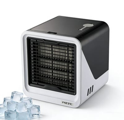 ECTEATOY® Mobiele Airco - Draagbare Luchtkoeler - 3 in 1 Mini Airco, Humidifier & Ventilator - Verneveling - 500 ml - Kantoor en Bureau