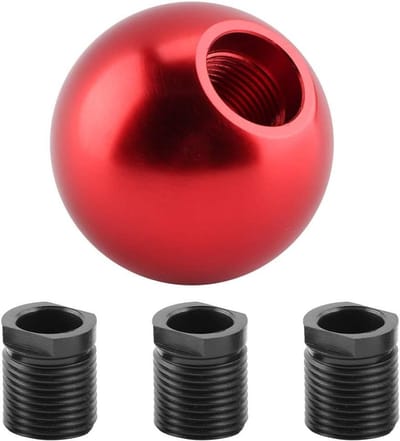 Schakelknop Auto - Versnellingspook Knop - Interieur Upgraden - Universele Pasvorm - 1 Eenheid - Rood