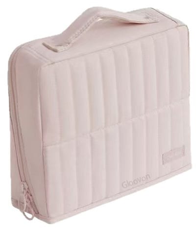 Gloovon® - Make-up Organizer - Staande Cosmetica Tas - Mobiele Kaptafel - Toilettas Dames - Reis Beautycase - Roze