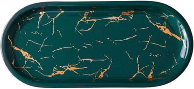 Marmeren Dienblad - Sieradenhouder - Sieraden Opbergen - Uniek Ontwerp - Groot formaat - Groen