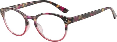 Ronde Leesbril +1.25 Heren Dames Lichtgewicht met Blauwlichtfilter en Accessoires