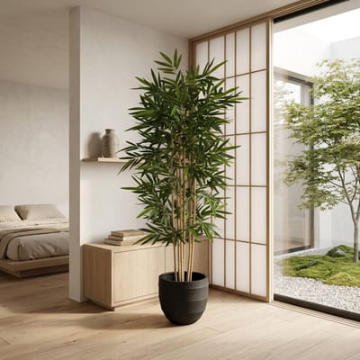 Florafy Kunstplant Bamboe 200cm - Kunstplanten voor binnen - Onderhoudsvrij