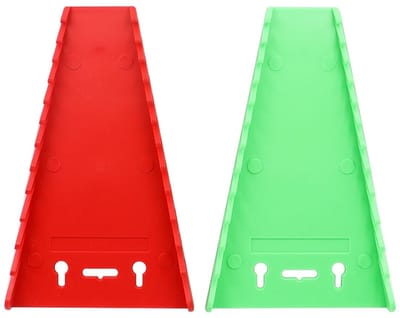 Dailygoody - Wrench Holder - Tool Bins - Handig voor opslag - Rood en Groen - Wrench Rack - Geschikt voor voertuigen - 2pcs en 12pcs set