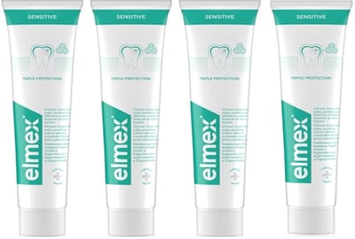 Elmex Sensitive Tandpasta 4 x 75ml - Voor Gevoelige Tanden - Voordeelverpakking