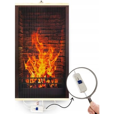 TRIO Infrarood, flexibel verwarmingspaneel met schakelaar - 430W - design 1 haard - afmetingen 100x57cm