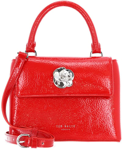 Ted Baker schoudertas Roseau Rose Detail Mini Top Crinkle Bag Red rood