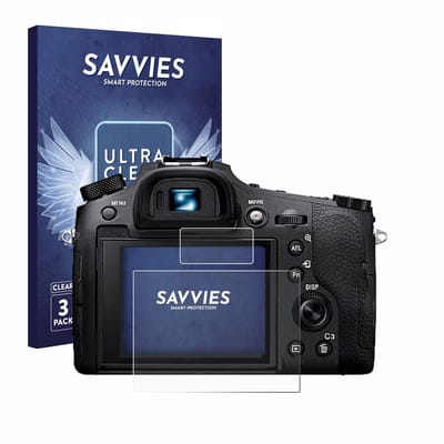 Savvies - Screenprotector voor Sony Cyber-Shot DSC-RX10 IV - Folie Beschermfolie transparant 6 Stuks