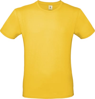 Classic E150 T-shirt B&C Collectie Goud Maat XS