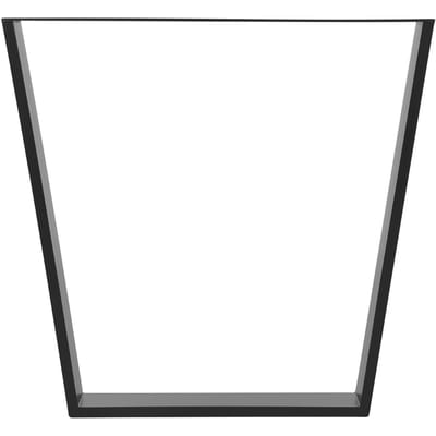 Tafelpoten Tafelonderstel set van 2 V-Design 75 x 72 cm zwart mat staal ML-Design