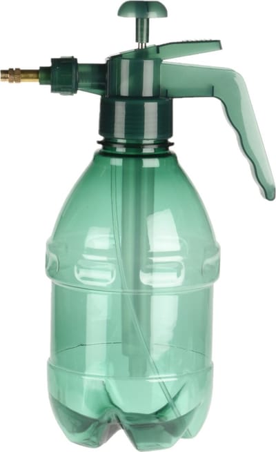 Pro Garden Plantenspuit met hoge druk sproeier - kunststof - 1.5 liter - groen - Waterverstuivers