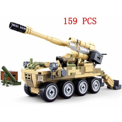 WOII Landingen in Normandië VK VS Duitsland Leger Sets Bouwstenen Stenen Speelgoed Tweede Wereldoorlog 2 Militair Voertuig Pershing Panther Tanks