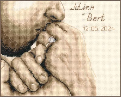 Vervaco - Telpakket kit - Huwelijk - Sepia- Eeuwig verbonden - PN-0202621 - Borduren - Borduurpakket - Borduurpakket Huwelijk - Borduurpakket volwassenen