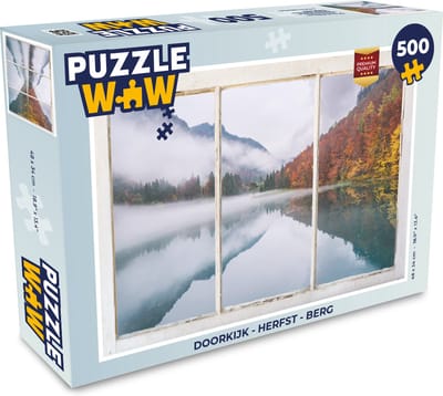 Puzzel Doorkijk - Herfst - Berg - Legpuzzel - Puzzel 500 stukjes