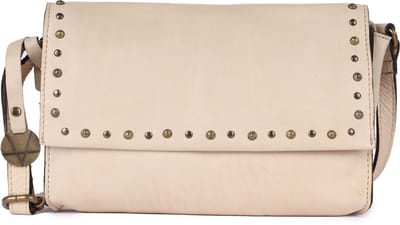 Echte Italiaanse Leren Boho Crossbody Schoudertas met Studs – Stijlvol, Duurzaam & Perfect voor Dagelijks Gebruik voor Dames