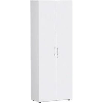 Archiefkast PALENQUE, 6 ordnerhoogten, afsluitbaar, B 800 x D 420 x H 2160 mm, wit