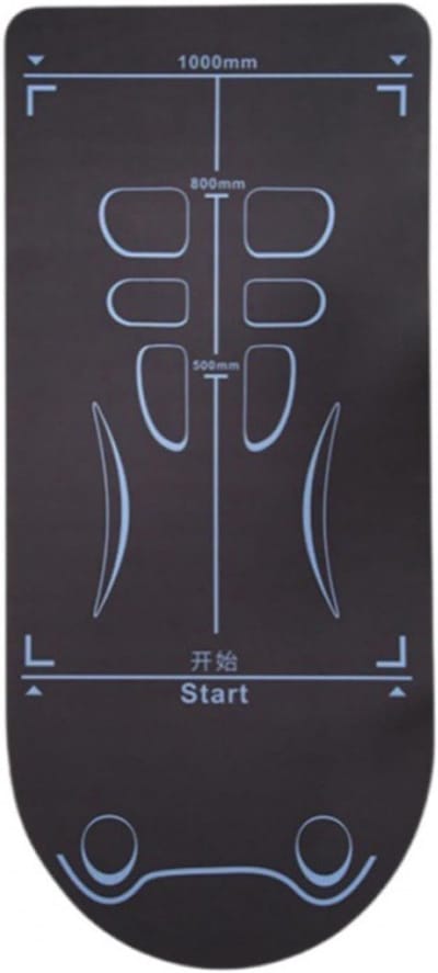 Abdominal Trainingsmat - Wiel Trainingsmat Pilates - Buikspieroefeningen - Stabiele Grip - 60x15x15 cm - Zwart