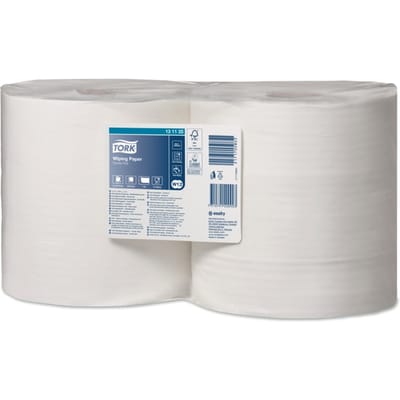 Tork Advanced 415 poetspapier 1-laags wit 25cm x 460 meter - Pak 2 rol