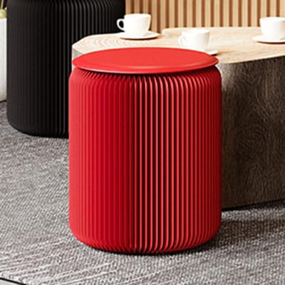 Klapkruk met kussen - Opvouwbare stoel - Extra zitplaats - Veilig magnetisch systeem - 44 cm hoog - Rood