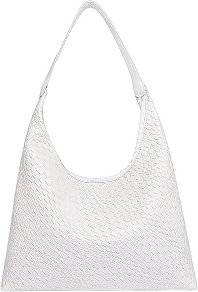 Vrouwen Woven Top Handle Tote Bag, Waterdichte Handtas voor Werk, Shopping en Reizen, Ruime Draagtas met Stijl